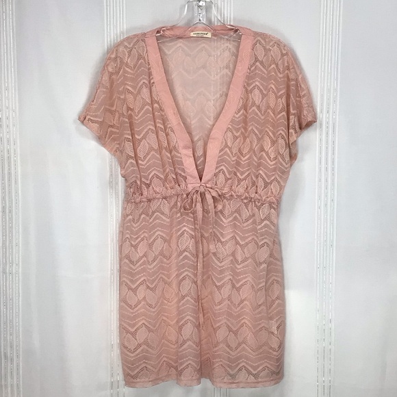 EISHOPEER Other - 🏝️ Eishopeer Swim Coverup Light Pink Sheer Lace